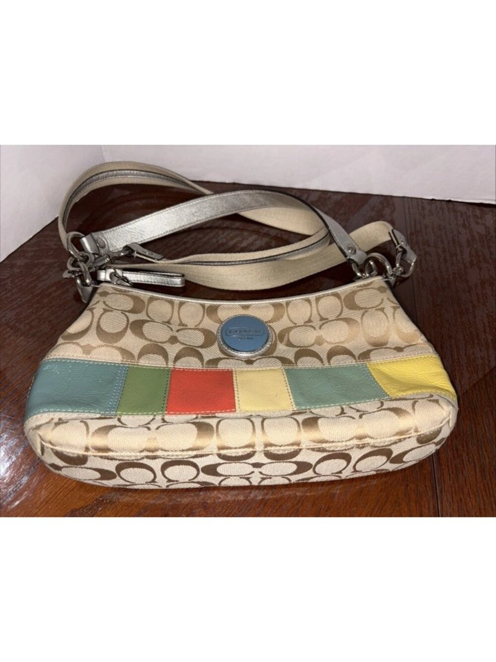 Vintage Multicolor Y2K Coach Baguette Bag Purse Crossbody / Handbag